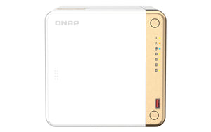 QNAP TS-462-4G serveur de stockage NAS Tower Intel® Celeron® N4505 4 Go DDR4 0 To QNAP QTS Blanc