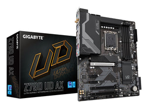 GIGABYTE Z790 UD AX Carte mère - Compatible avec processeurs Intel Core 14th CPUs, 16+1+1 Phases Digital VRM, up to 7600MHz DDR5 (OC), 3xPCIe 4.0 M.2, Wi-Fi 6E, 2.5GbE LAN, USB 3.2 Gen 2x2