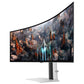 Samsung G93SC écran plat de PC 124,5 cm (49") 5120 x 1440 pixels Dual QHD OLED Argent