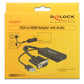 DeLOCK 0.25m VGA+USB2.0-A/HDMI 0,25 m VGA (D-Sub) + USB Noir