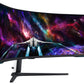 Samsung G95NC LED display 144,8 cm (57") 7680 x 2160 pixels Dual UHD QLED Blanc