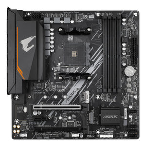GIGABYTE B550M AORUS ELITE Carte mère - Processeurs AMD Ryzen 5000, VRM 5+3 phases, jusqu'à 4733 MHz DDR4, 1xPCIe 4.0 + 1xPCIe 3.0 M.2, LAN 1GbE, USB 3.2 Gen 1