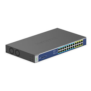 NETGEAR GS524UP Non-géré Gigabit Ethernet (10/100/1000) Connexion Ethernet, supportant l'alimentation via ce port (PoE) Gris