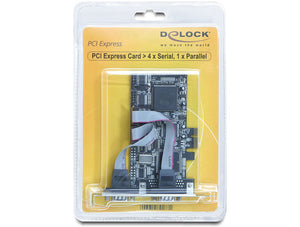 DeLOCK PCI Express card 4 x serial, 1x parallel carte et adaptateur d'interfaces
