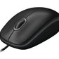 Logitech B100 souris Bureau Ambidextre USB Type-A Optique 800 DPI