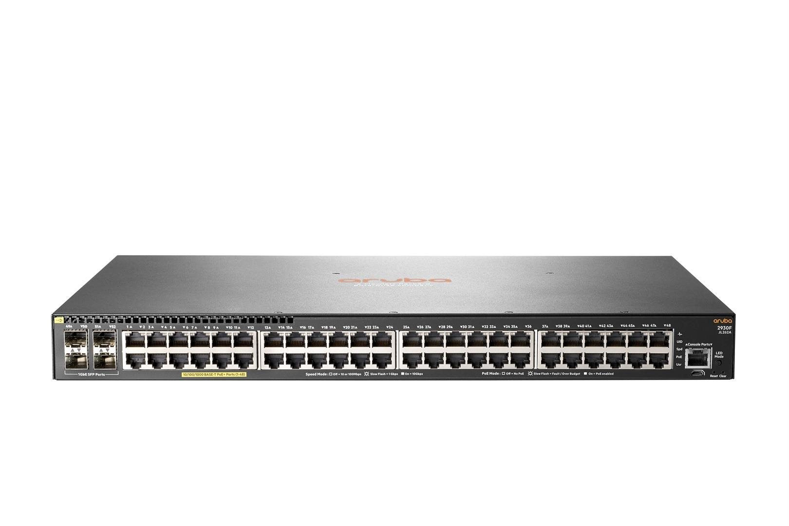 HPE Aruba Switch 2930F-48G 48xGBit/4xSFP PoE+ JL262A_51956.jpg