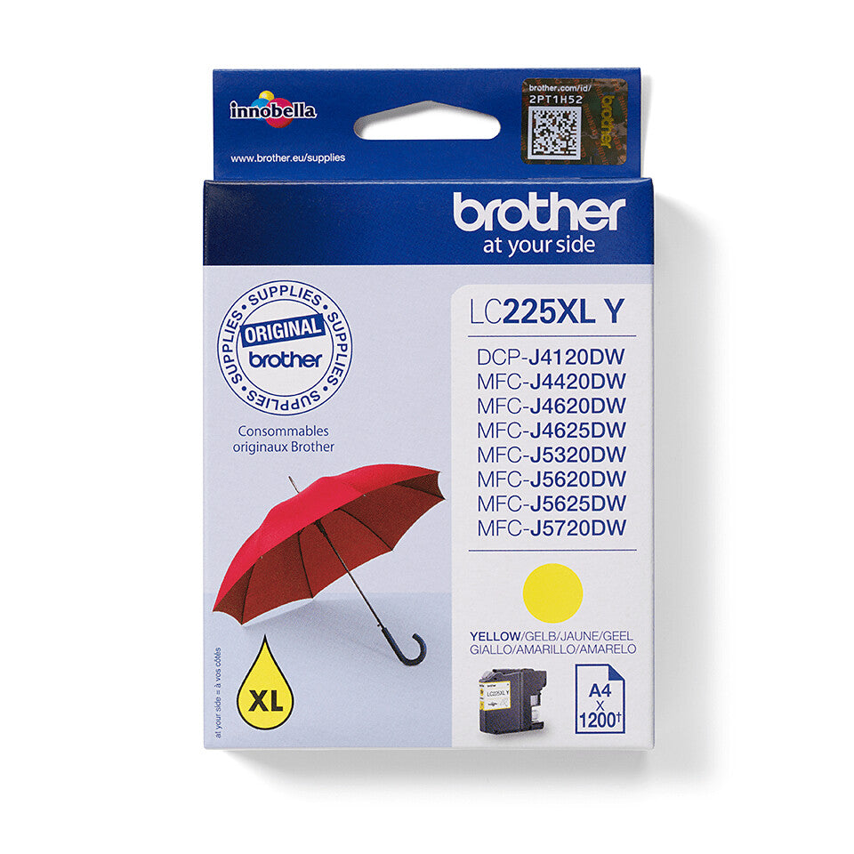 Brother LC225XLY - Cartouche d'encre originale - Jaune