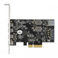 DeLOCK Carte PCI Express x4 vers 4 x USB Type-C + 1 x USB Type-A - SuperSpeed USB 10 Gbps - Facteur de forme à profil bas
