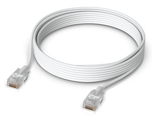 Ubiquiti UACC-Cable-Patch-EL-5M-W câble de réseau Translucide, Blanc Cat6