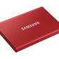 Samsung Portable SSD T7 500 Go USB Type-C 3.2 Gen 2 (3.1 Gen 2) Rouge