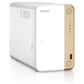 QNAP TS-262 NAS Tower Intel® Celeron® N4505 4 Go 0 To QNAP QTS Or, Blanc