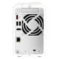 QNAP TS-262 NAS Tower Intel® Celeron® N4505 4 Go 0 To QNAP QTS Or, Blanc