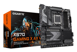 GIGABYTE X670 GAMING X AX V2 Carte mère - Compatible avec AMD Ryzen 7000 CPUs, 14+2+2 phases VRM, up to 8000MHz DDR5 (OC), 1xPCIe 5.0 + 3xPCIe 4.0 M.2, Wi-Fi 6E, 2.5GbE LAN, USB 3.2 Gen 2x2