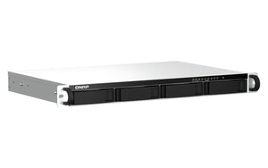QNAP TS-464eU NAS Rack (1 U) Intel® Celeron® N5095 8 Go DDR4 0 To QNAP Turbo System Aluminium, Noir