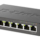 D-Link DGS-1008P/E commutateur réseau Non-géré L2 Gigabit Ethernet (10/100/1000) Connexion Ethernet, supportant l'alimentation via ce port (PoE) Bureau Noir