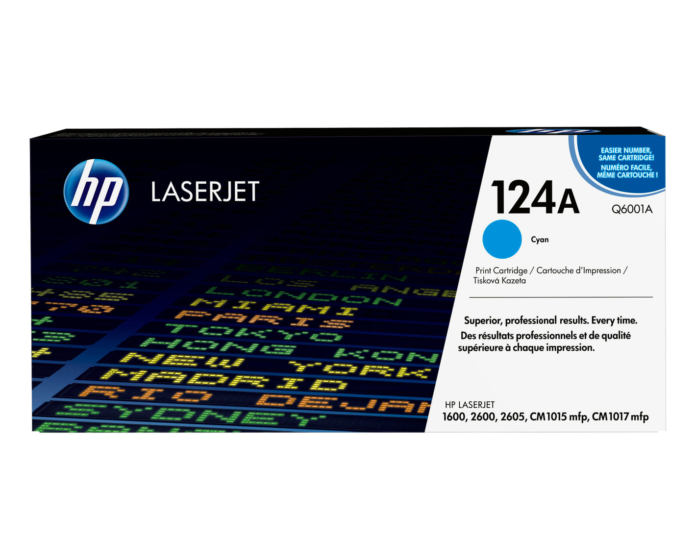 HP 124A toner LaserJet cyan authentique