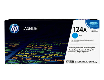HP 124A toner LaserJet cyan authentique