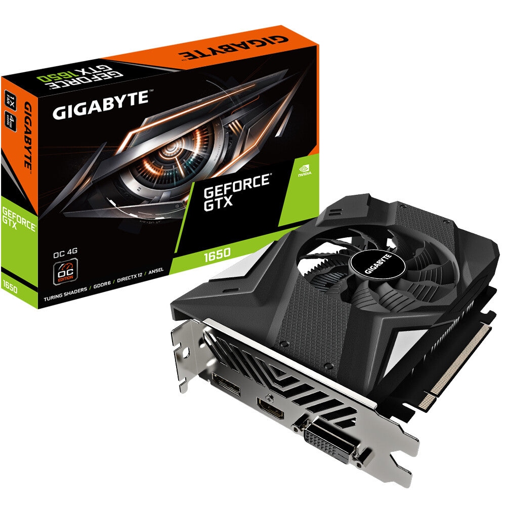 GIGABYTE GV-N1656OC-4GD 2.0 carte graphique NVIDIA GeForce GTX 1650 4 Go GDDR6
