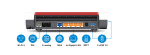 Box 7590 AX routeur sans fil Gigabit Ethernet Bi-bande (2,4 GHz / 5 GHz) Blanc