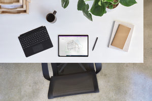 Microsoft Surface Pro Signature Keyboard with Slim Pen 2 AZERTY Français Microsoft Cover port Noir