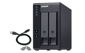 QNAP TR-002 Boîtier de disques de stockage Boîtier disque dur/SSD Noir 2.5/3.5"