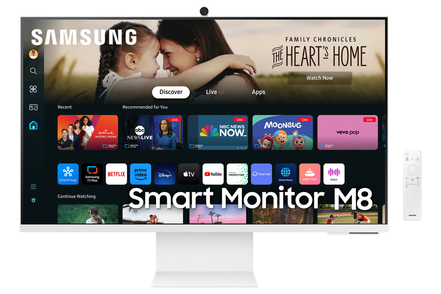 Samsung M80D écran plat de PC 81,3 cm (32") 3840 x 2160 pixels 4K Ultra HD LED Blanc