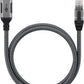 Goobay 70692 changeur de genre de câble USB A RJ-45 Noir, Argent