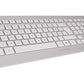 CHERRY DW 8000 clavier Souris incluse Universel RF sans fil QWERTY Anglais américain Argent, Blanc