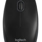 Logitech B100 souris Bureau Ambidextre USB Type-A Optique 800 DPI