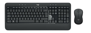 Logitech 920-008675 clavier Souris incluse Universel RF sans fil QWERTZ Allemand Noir, Blanc