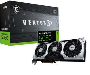 MSI VENTUS GEFORCE RTX 5080 16G 3X OC PLUS carte graphique NVIDIA 16 Go GDDR7