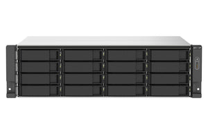 QNAP TS-1673AU-RP-16G serveur de stockage NAS Rack (3 U) Ryzen Embedded V1500B 16 Go DDR4 0 To QNAP QTS Noir, Gris