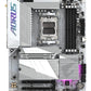 GIGABYTE B650E AORUS ELITE X AX ICE Carte mère - AMD Ryzen série 9000, VRM 12+2+2 phases, jusqu'à 8000 MHz DDR5 (OC), 1xPCIe 5.0 + 2xPCIe 4.0 M.2, LAN 2,5 GbE, WIFI 6E, USB 3.2 Gen 2