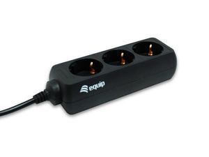 Equip 333280 multiprise 1,1 m 3 sortie(s) CA Noir