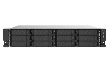 QNAP TS-1273AU-RP-8G serveur de stockage NAS Rack (2 U) Ryzen Embedded V1500B 8 Go DDR4 0 To QNAP QTS Aluminium, Noir