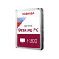 Toshiba P300 disque dur 6 To 5400 tr/min 128 Mo 3.5" Série ATA III