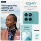 Motorola edge 60 fusion 16,9 cm (6.67") Double SIM Android 15 5G USB Type-C 8 Go 256 Go 5200 mAh Turquoise