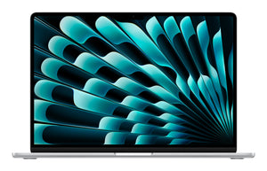 Apple MacBook Air Apple M M4 Ordinateur portable 38,9 cm (15.3") 16 Go 256 Go SSD Wi-Fi 6E (802.11ax) macOS Sequoia Argent