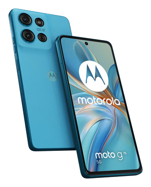 Motorola moto g75 5G 17,2 cm (6.78") Double SIM hybride Android 14 USB Type-C 8 Go 256 Go 5000 mAh Bleu