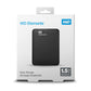 Western Digital WD Elements Portable disque dur externe 1,5 To 2.5" Micro-USB B 3.2 Gen 1 (3.1 Gen 1) Noir