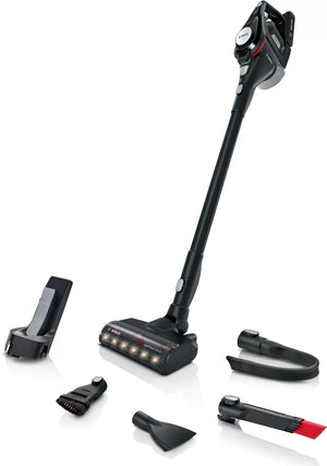 Bosch Serie 8 BCS82MAT14 aspirateur balai et balai électrique Aspirateur-balai 2 en 1 Batterie Sec Filtre hygiénique Sans sac Noir 4 Ah