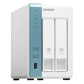 QNAP TS-231P3 NAS Tower Annapurna Labs Alpine AL-214 4 Go DDR3 0 To QNAP QTS Turquoise, Blanc