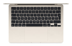 Apple MacBook Air Apple M M4 Ordinateur portable 34,5 cm (13.6") 16 Go 256 Go SSD Wi-Fi 6E (802.11ax) macOS Sequoia Beige