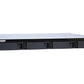 QNAP TS-431XeU NAS Rack (1 U) Annapurna Labs Alpine AL-314 2 Go DDR3 0 To QNAP QTS Noir, Acier inoxydable