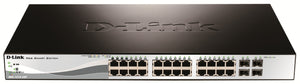 D-Link DGS-1210-28P Géré L2 Gigabit Ethernet (10/100/1000) Connexion Ethernet, supportant l'alimentation via ce port (PoE) 1U