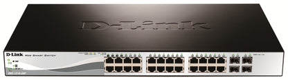 D-Link DGS-1210-28P Géré L2 Gigabit Ethernet (10/100/1000) Connexion Ethernet, supportant l'alimentation via ce port (PoE) 1U