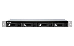 QNAP TR-004U Boîtier de disques de stockage Boîtier disque dur/SSD Noir, Gris 2.5/3.5"