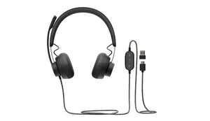 Logitech 981-000870 écouteur/casque Avec fil Arceau Appels/Musique USB Type-C Graphite
