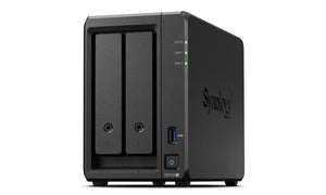 Synology DiskStation DS723+ serveur de stockage NAS Tower Ryzen Embedded R1600 2 Go DDR4 DiskStation Manager Noir