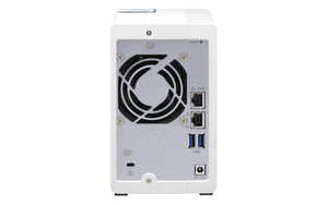 QNAP TS-231P3 NAS Tower Annapurna Labs Alpine AL-214 4 Go DDR3 0 To QNAP QTS Turquoise, Blanc